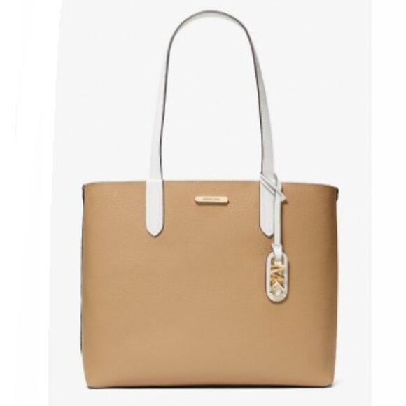 $169 NWT MM KORS Extra-Large Leather Reversible Tote - Picture 8 of 12